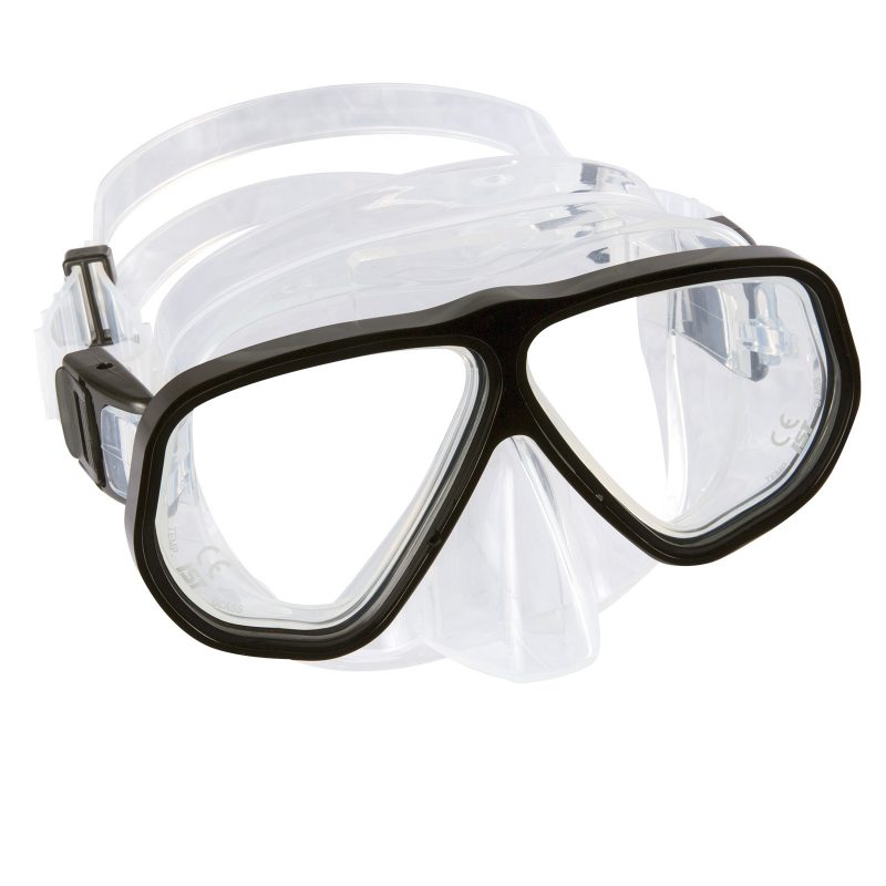 Martinique snorkel/dive mask (clear/black). - North Coast Wetsuits (NCW ...