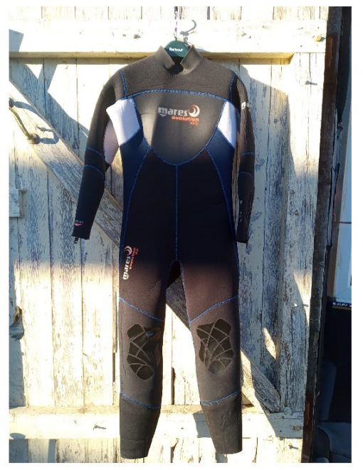 mares full ladies wetsuit 7 5mm dive size 8 - 10