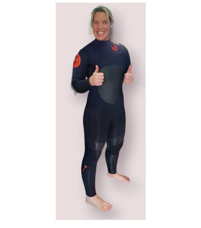 5/3mm chest zip Gulf Stream Yamamoto neoprene winter wetsuit (women).