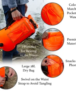 Ultimate dry bag tow float | wild swimming 5