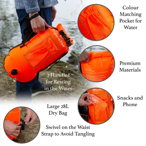 Ultimate dry bag tow float | wild swimming 5