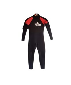 Used Kids NCW 3mm full wetsuit - age 9-10 years - Reglue to chest and large leg patch