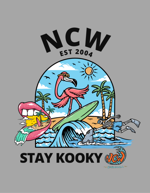 NCW Stay Kooky flamingo tee.