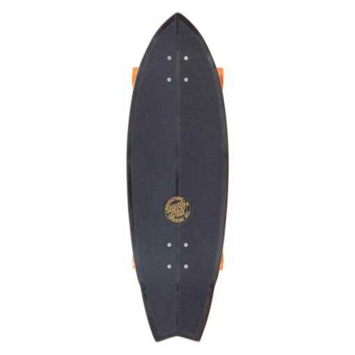 Santa Cruz Flame Dot Shark CX surf skate complete 2