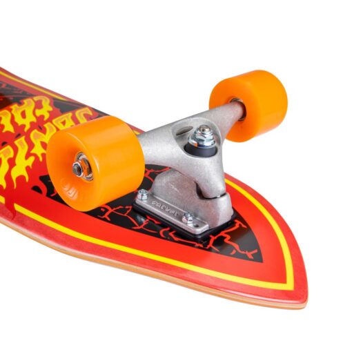 Santa Cruz Flame Dot Shark CX surf skate complete 4