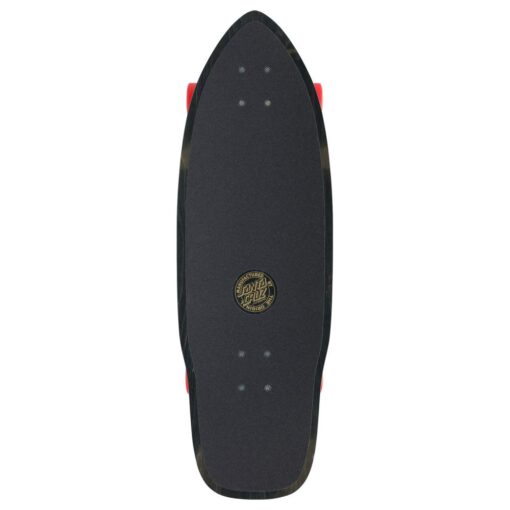 Santa Cruz Flamed Not a Dot CX surf skate complete 2