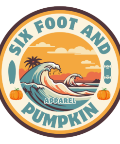 Six foot and pumpkin logo tee