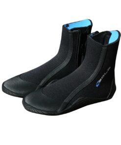 5mm Kids Wetsuit Surf Boot - easy fit with side zip (sizes 12 to 5)