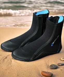 Kids 5mm Wetsuit Surf Boot (Sola) with easy fit with side zip (sizes 12 to 5)